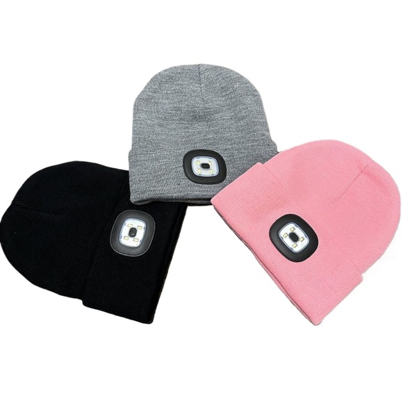 Accessories - $23 for 3 pic LED Beanie Hat for Winter Walking Hiking Running Camping Biking